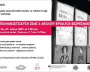 Archiv bezpečnostních složek připravuje  mezinárodní workshop „Zkušenosti postkomunistických zemí s archivy bývalých bezpečnostních složek“