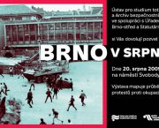 Pozvánka na výstavu „Brno v srpnu 1969“