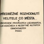 Předběžné rozhodnutí velitele civilní obrany. (1)