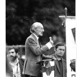 Jean Robert Longuet řeční v Hyde Parku. / Jean Robert Longuet speaking in the Hyde Park.