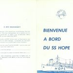 Promotional leaflet for the Guinean mission of the Project Hope hospital ship containing mission summary and services provided