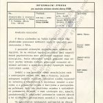 Informační zpráva pro ministra národní obrany z listopadu 1985
