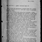 1. strana zprávy o způsobu montáže odposlouchávacího zařízení v bytu manželů Radokových. Výrazem „objekt 3. správy“ je myšlena osoba sledovaná útvarem ministerstva vnitra Vnitřní zpravodajství. Fond Správa zpravodajské techniky – svazky (ZT), arch. č. B-1151 ZT.