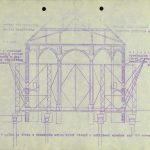 Prof. Wünsch’s external examination report on the Feasibility Study on the relocation of the church - cross section of the church marking the locations of the trolleys and the necessary interventions into the structutre of the church