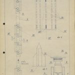 Proposed technical improvement to prof. Wünsch’s trolleys: layout diagram for the transport of the church (location of the trolleys on tracks and their placement on the ground plan of the church)