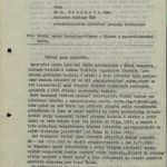 Letter from prof. Wünsch to the Minister of Culture asking to intervene in his dispute with the management of Transfera (front page)