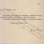 Rudolf Rejman’s signed approval of the offer for an internship from the Archive Directorate of the Ministry of the Interior, dated 30 June 1966