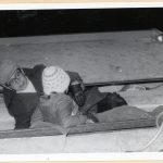 The East German citizen with a child in the truck compartment