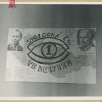 Fotografie transparentu „Svobodná Čs. televize“