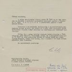 Central Committee of the Czechoslovak Union of Physical Education requesting the MoI to release Dana Zátopková from her occupation