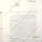 Návrh na provedení cvičení s technickým pracovníkem FRANZEM z 28. srpna 1959