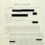 Record of interrogation of the company commander