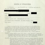 Record of interrogation of the lecturing officer
