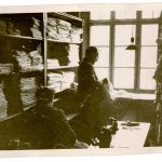 Internovaní řeholníci pracovali na polích, v lese i na okolních stavbách, Želiv, jaro 1951. ABS, Historický fond Státní bezpečnosti (H), arch. č. H-394.