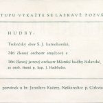 Pozvánka na Zemědělský ples, pořádaný Selskou jízdou, okres Kutná Hora, v roce 1946 (B 1_4 inv. j. 23 – Jezdec - vyhodnocení)