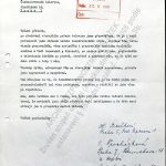 2. Dopis divaček adresovaný do Čsl. televize na jaře 1968 v reakci na vysílání pořadu „Kam spějeme?“ (arch. č. H-265).