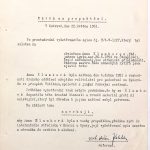 Návrh na propuštění Anny Klamkové, která ve vyšetřovací vazbě strávila 48 dní; vina jí nebyla prokázána, a proto byla propuštěna. Zároveň však byla ihned internována v centralizačním klášteře pro řeholnice v Hradci u Opavy. (ABS, sbírka R: a. č. R-3 OV).