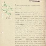 Pražská řídící ústředna gestapa zaslala vyšetřujícímu soudci Lidového soudního dvora rovněž výtah z výpovědi představitele OSVO, Ladislava Vaňka (zde s. 1), týkající se NOS, resp. Jaroslava Purkyta, Praha, 1. říjen 1942. (ABS, f. Německé soudy v Říši, sign. 141-271-1)