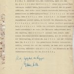 Pražská řídící ústředna gestapa zaslala vyšetřujícímu soudci Lidového soudního dvora rovněž výtah z výpovědi představitele OSVO, Ladislava Vaňka (zde s. 3), týkající se NOS, resp. Jaroslava Purkyta, Praha, 1. říjen 1942. (ABS, f. Německé soudy v Říši, sign. 141-271-1)