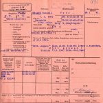 Potvrzení vazební věznice v Georg-Bähr-Straβe o přijetí Eduarda Petra, převezeného sem z vazební věznice v Budyšíně, Drážďany, 7. duben 1943. V poznámce je uvedeno: „Protektorátní příslušník, nečte a nehovoří německy, špatně slyší.“ Přelíčení před Lidovým soudním dvorem proběhlo v Berlíně, odkud byl Eduard Petr transportován zpět do Drážďan. Popraven byl na centrálním popravišti Třetí říše Dresden-Münchner Platz dne 11. srpna 1943. (ABS, f. Německé soudy v Říši, sign. 141-271-1)