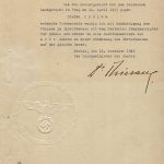Dne 1943 15. listopadu 1943 změnil říšský ministr spravedlnosti Otto G. Thierack trest smrti vynesený nad Štěpánem Hrdinou na trest odnětí svobody v délce osmi let. (ABS, f. Německé soudy v Říši, sign. 141-109-7)