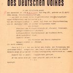 První strana rozsudku Lidového soudního dvora, jímž byl Jan V. Keller odsouzen k trestu smrti pro pomoc válečnému nepříteli. (ABS, f. Německé soudy v Říši, sign. 141-341-17)