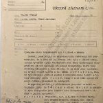 2. Zabavení „závadných“ fotografií ze svatovojtěšských oslav v roce 1947, vystavených v Lišově v roce 1951, zdůvodněné výskytem „nepřátelských osob“, mj. děkana římskokatolické církve v Lišově Aloise Střelečka (f. B 2, inv. j. 48 – Střeleček Alois a spol. z Lišova – šetření pastýřských listů)